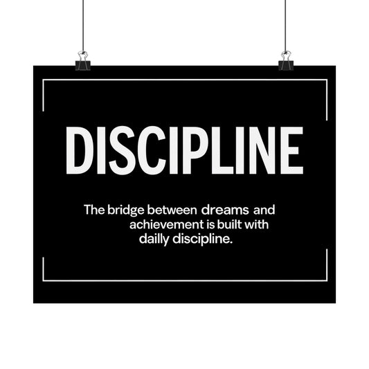 Discipline Horizontal Poster