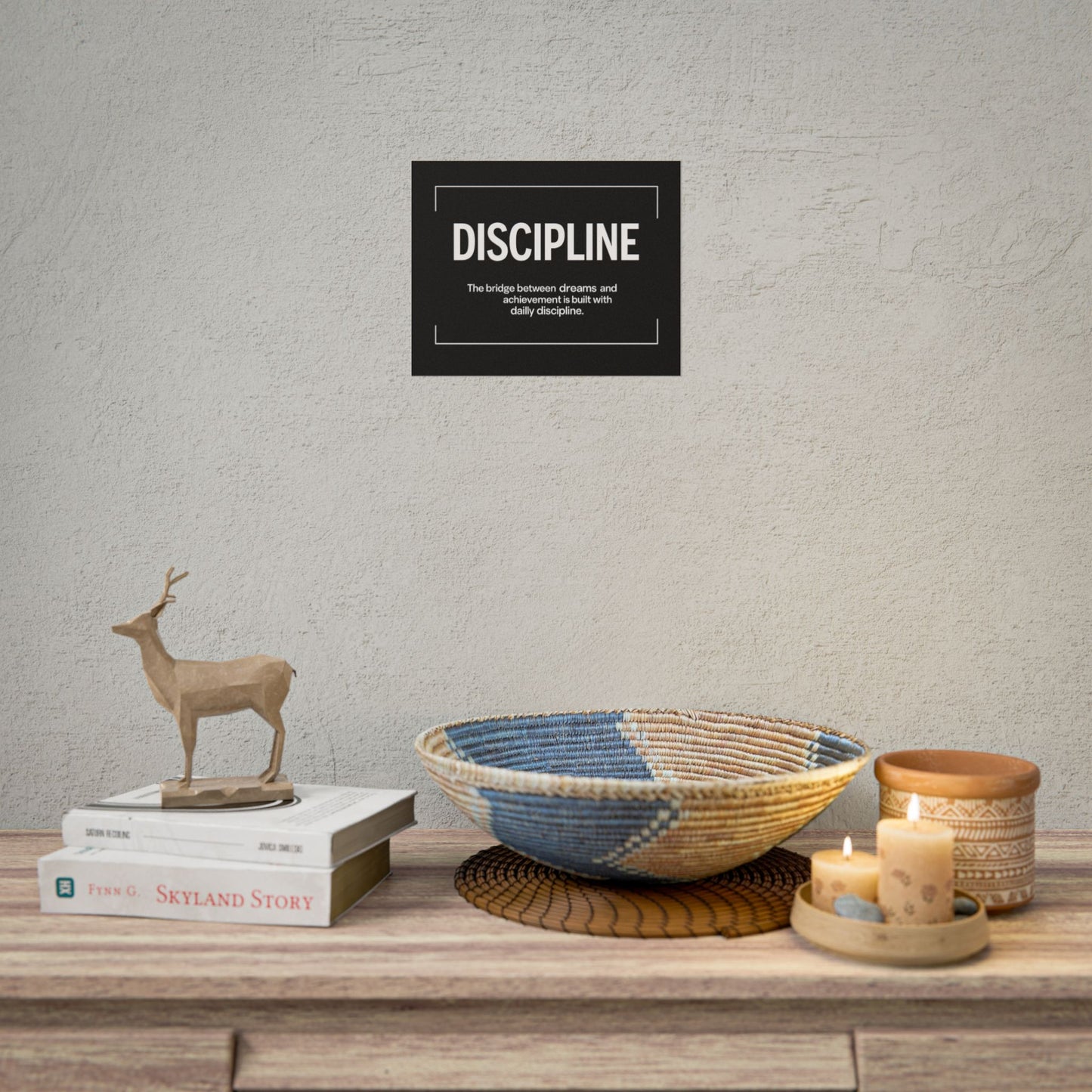 Discipline Rolled Poster