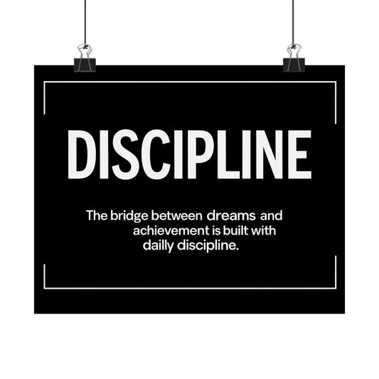 Discipline Horizontal Poster