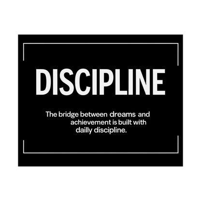 Discipline Horizontal Poster
